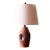 1960s Gordon and Jane Martz M167 Lamp for Marshall Studios Rare Variation Dimpled Maroon Glaze For Sale