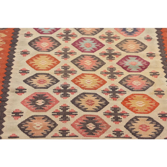 Mid 20th Century Vintage Turkish Kilim Rug - 02'09 X 04'11 For Sale - Image 5 of 9