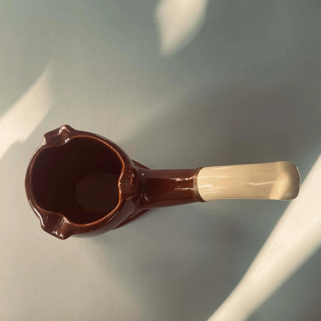 Vintage Mid-Century Modern Swank Oversize Ceramic Pipe Ashtray For Sale - Image 4 of 13