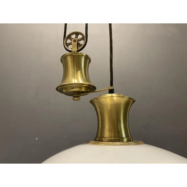 1980s Italian Brass Light Pendant, 1980s For Sale - Image 5 of 8