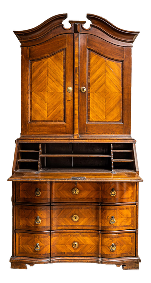 Baroque Slant-Front Secretary, Mid-18th Century