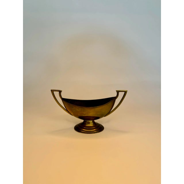 Metal Classical Greek Style Small Solid Brass Urn For Sale - Image 7 of 11