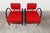 Red Sofa and Armchairs, 2001, Set of 3 For Sale - Image 13 of 18