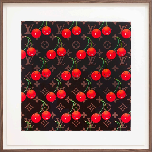The « LV Cherry Lollipop » prints were released to celebrate the new collaboration between Takashi Murakami and Louis...