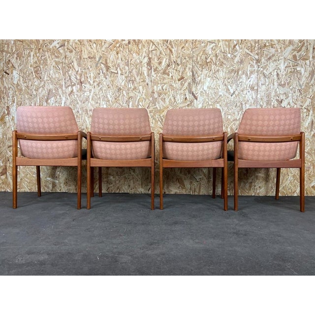 Wood Teak Model 23 Dining Chairs by Henning Kjærnulf, 1970s, Set of 4 For Sale - Image 7 of 16