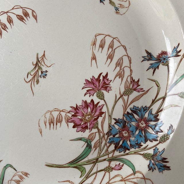 Antique French Ironstone Soup Tureen and Plater from Keller & Guerin Luneville, Set of 2 For Sale - Image 5 of 13