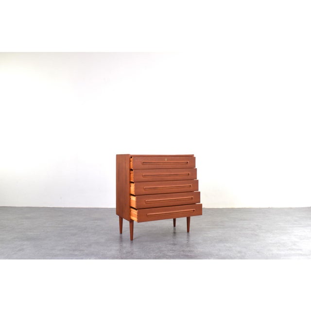 Mid-Century Modern Danish Teak Chest of Drawers, 1960s For Sale - Image 4 of 16