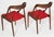 Mid 20th Century Mid Century Vintage 1960s Danish Johannes Andersen for Uldum Mobelfabrik Set of 2 Dining /Accent Chairs For Sale - Image 5 of 10