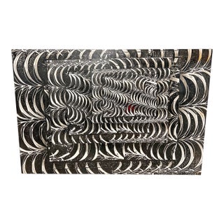C. 1960s Alton Tobey Large Op Art Curvilinear Work For Sale
