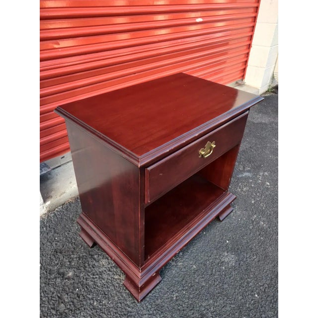 Mid 20th Century Vintage Mid 20th Century Cherry Nightstand Rvs For Sale - Image 5 of 9