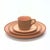 Stunning Peach & Terracotta Gloss & Matte Dinner Set - Place Settings for 6 / 32 Pieces For Sale In Miami - Image 6 of 13