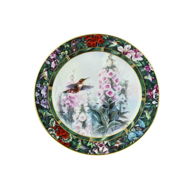 1990s 1990s Lena Liu's Hummingbird Treasury Collection Decorative Plates - Set of 7 For Sale - Image 5 of 11
