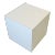 White Cube End Table or Pedestal, Postmodern, Late 20th Century For Sale