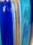 Blue Murano Glass Vase with Blue and Light Blue Canes and Avventurine, 1980s For Sale - Image 8 of 12