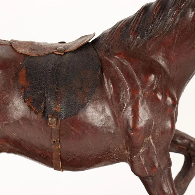 Horse Figure in Leather For Sale - Image 4 of 8