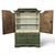 A beautiful, antique, two-piece cupboard in a deep green with a beautiful patina. The piece is practically original and in...