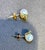 Akoya Pearl Stud Earring with Tiny Diamond & Emerald in 18 Karat Yellow Gold For Sale - Image 9 of 18