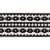 Rustic Sample - Schumacher Talitha Tape in Black For Sale - Image 3 of 3