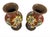 Chinese Pair of 1950s Chinese Cloisonne & Wood Base Vases For Sale - Image 3 of 9