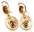 Hinged Gold Earrings, Set of 2 For Sale