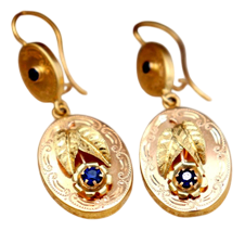 Hinged Gold Earrings, Set of 2