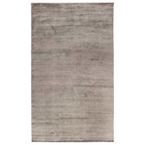 Contemporary Silver Handmade Wool Rug by Doris Leslie Blau