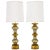 Gold Gilt and Silver Leaf Regency Table Lamps - a Pair For Sale - Image 8 of 8