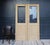 Pine wood double door from Switzerland. Early 20th century. Unrestored. Double door consisting of two originally half-...
