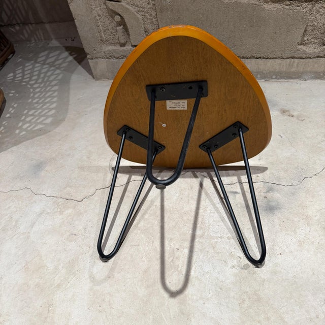 George Nakashima Mid-Century Modern "Guitar Pick" Coffee Table Hairpin Legs For Sale - Image 4 of 9