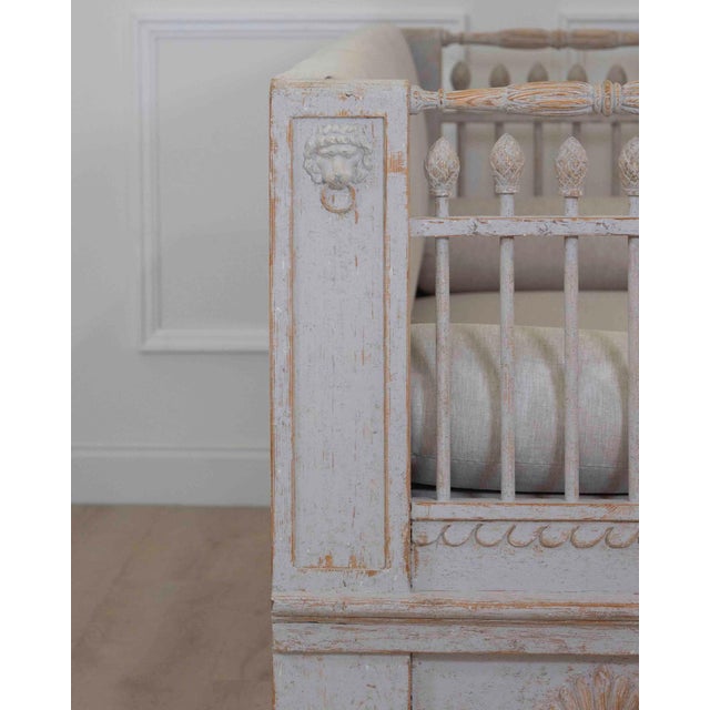 Made in Sweden around 1810, this Gustavian daybed is worked in the Turkish taste that became fashionable in Scandinavia at...