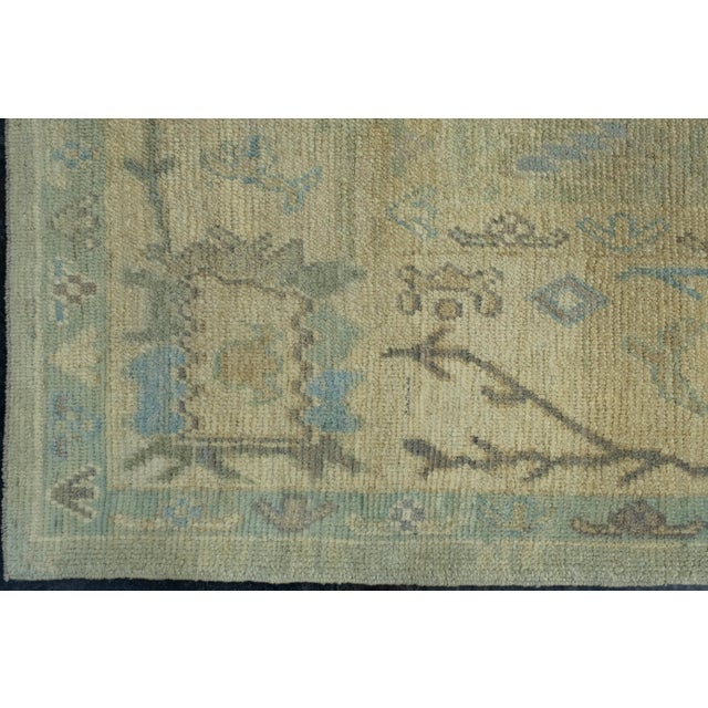 Turkish Oushak Rug 9'9" x 14'9" #18555 For Sale - Image 4 of 8