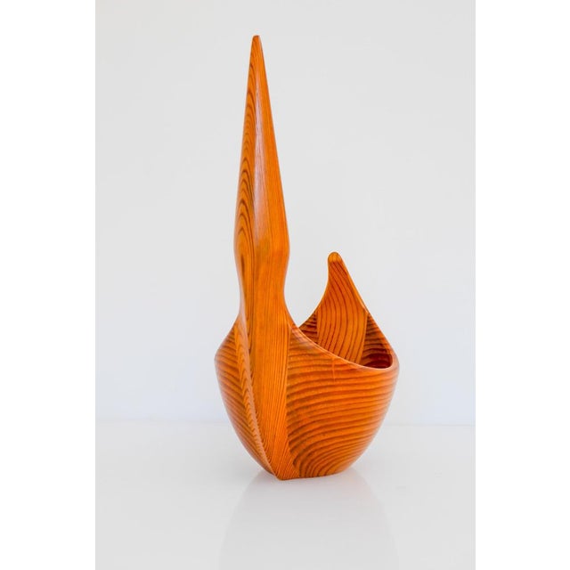 Red Vintage Swedish Wooden Bowl by Johnny Mattsson, 1959 For Sale - Image 8 of 16