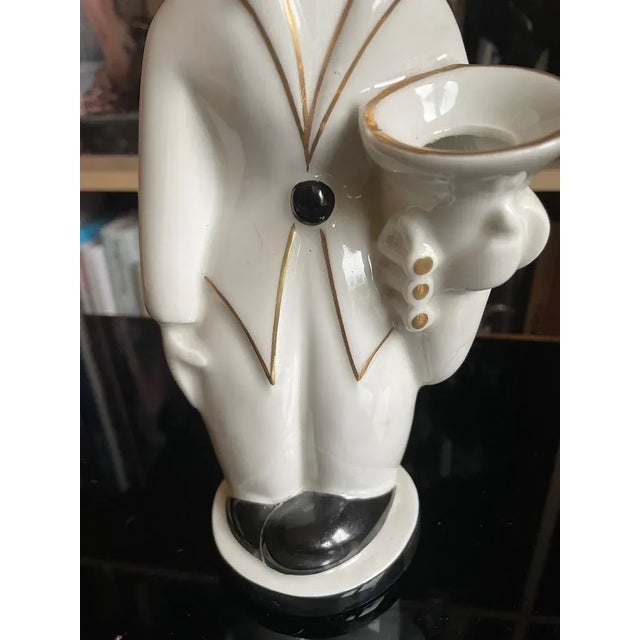 Art Deco Porcelain Figure Clown from Robj, France, 1920s For Sale - Image 3 of 13
