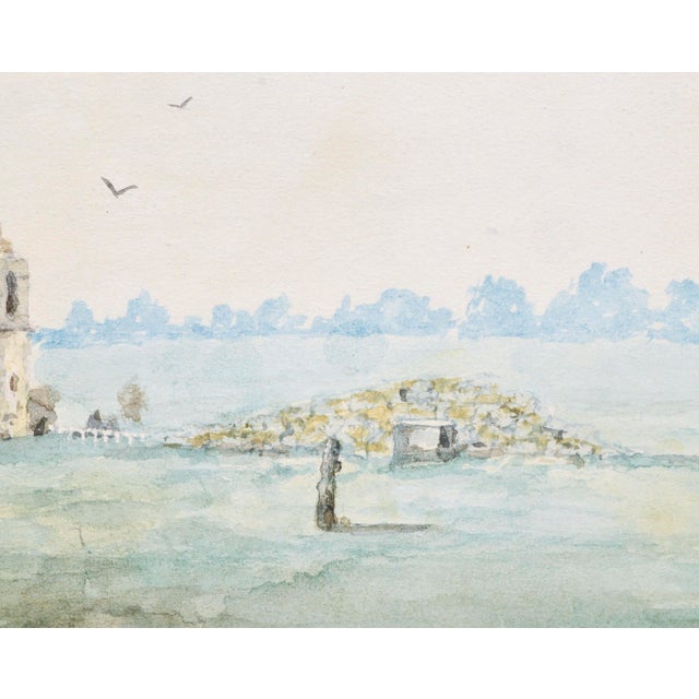 1890s Mission San Carlos Borromeo De Carmelo, Carmel Landscape by George Hamilton Brodhead For Sale - Image 4 of 5