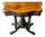 Antique Victorian Inlaid Walnut Game Table with Marquetry Top, 1860s For Sale