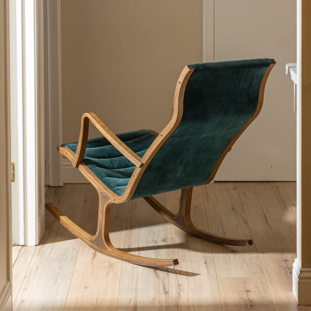 Wood Mid-Century Tendo Mokko Heron Rocking Chair by Mitsumasa Sugazawa, Japan For Sale - Image 7 of 18