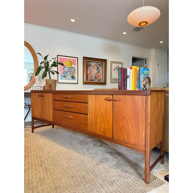 Beautiful Mid Century Modern Sideboard in Teak by Nathan Furniture Company, Circa 1960s, Attributed For Sale - Image 9 of 12