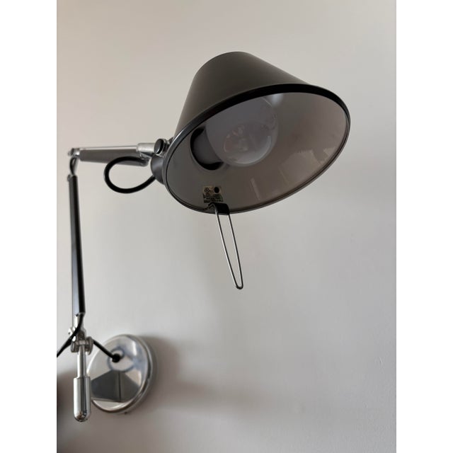 2010s A Pair of Wall Mounted Artemide Tolomeo Swing Lamps in Black (2) For Sale - Image 5 of 8