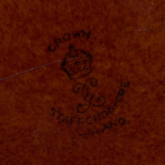 Metal Porcelain Vase in Silver Braid in the Style of Art Nouveau from Crown Staffordshire For Sale - Image 7 of 8