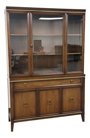 Mid-Century Mahogany China Cabinet / Display Case ~ by Drexel Interlude