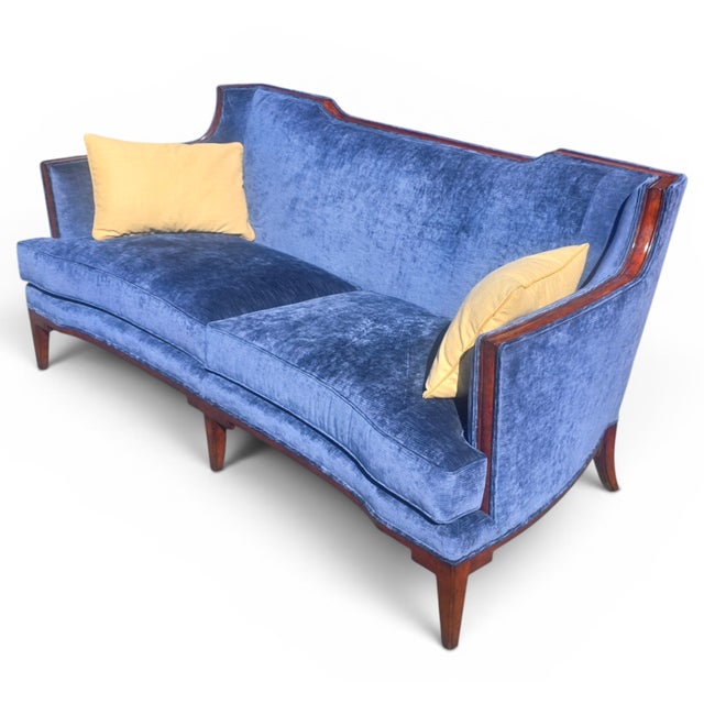 Elegant late 20th century European style sofa by Theodore Alexander from the desirable “Jule” line, showcasing a...