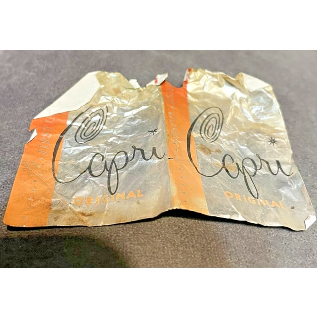Gold A Pair of Vintage Capri Lamps With Original Shades For Sale - Image 8 of 8