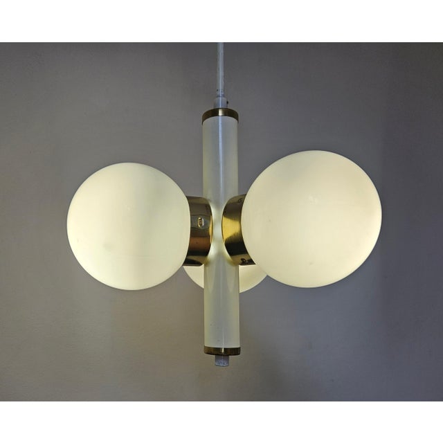 Mid-Century Space Age Sputnik Pendant, Italy, 1970s For Sale - Image 12 of 15