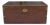 Early English Horse & Hunt Campaign Style Brass Bound Mahogany Trunk / Box / Coffee Table For Sale