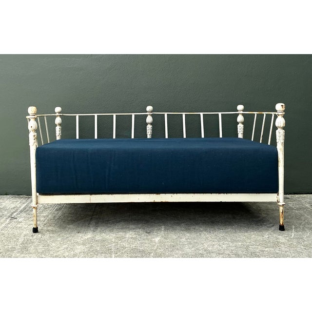 Mid 20th Century Vintage Michael Taylor “Montecito” Wrought Iron Loveseat For Sale - Image 5 of 12