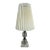 Vintage Mid‑Century Stacked Textured Glass & Marble Table Lamps – Pair of 2 Leviton Hollywood Regency 18" Accent Lamps For Sale
