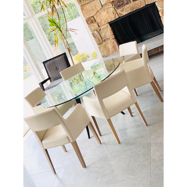 Beige Leather Dining Chairs Odditieszone