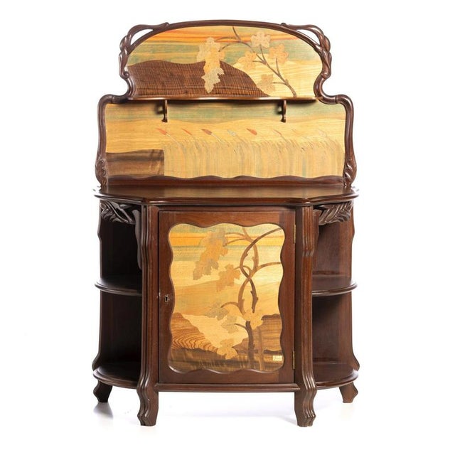 Art Nouveau Side Table in Mahogany For Sale - Image 6 of 6