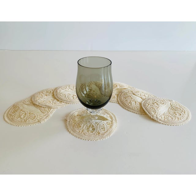 What an elegant way to serve at your next dinner party! These delicate coasters will not protect your table from moisture,...