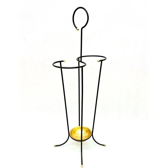 Black Mid-Century Austrian Umbrella Stand, 1950s For Sale - Image 8 of 9
